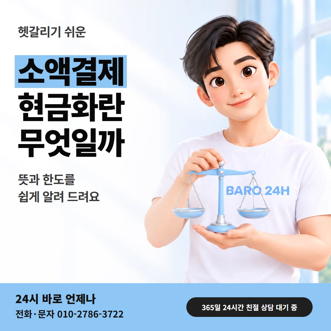 컨텐츠이용료현금화 「소액결제현금화란? 뜻과 한도」 안내 카드 — 대문에서 이어 읽는 24시 바로 3D 인물 그림