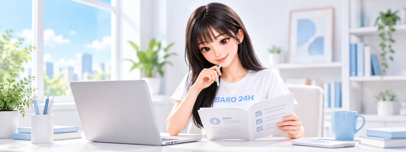 컨텐츠이용료현금화란? — 「처음 알아보기」 주제를 표현한 3D 인물 일러스트