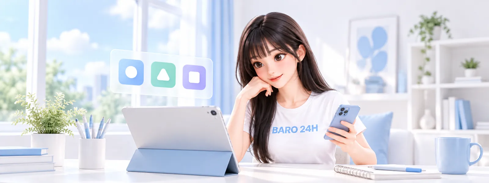 플레이스토어 컨텐츠이용료현금화 — 「앱마켓 결제」 주제를 표현한 3D 인물 일러스트