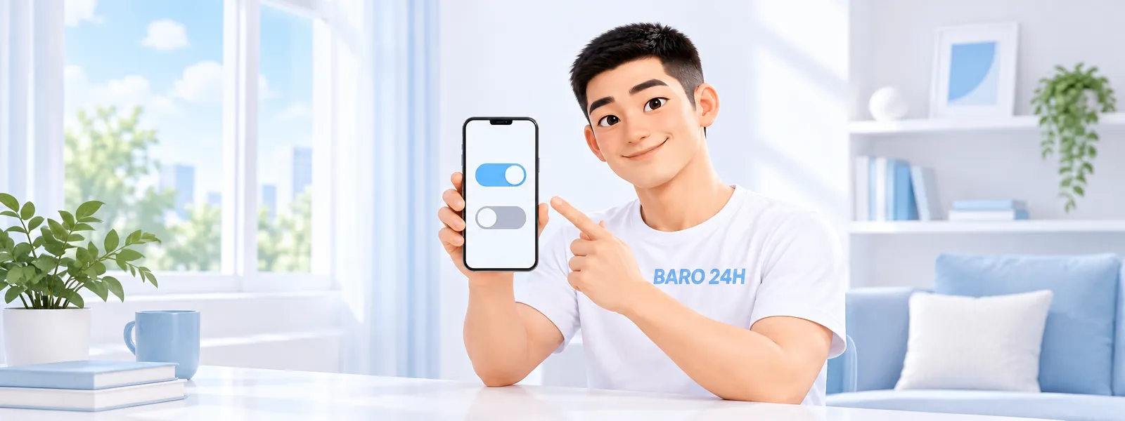 컨텐츠이용료현금화 LG U+ 소액결제 1년 미이용 차단 — 「결제 차단 · 해제」 주제를 표현한 3D 인물 일러스트